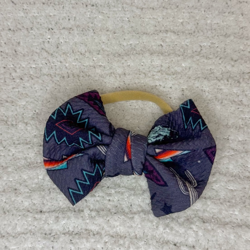 Aztec Nylon Baby Bow Headband